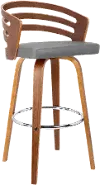 Mid Century Modern Swivel Counter Height Stool - Jayden