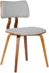 Mid Century Modern Light Gray Upholstered Dining Room Chair - Jaguar
