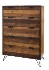 Clearance Modern Rustic Natural Pine Chest of Drawers - Cliff