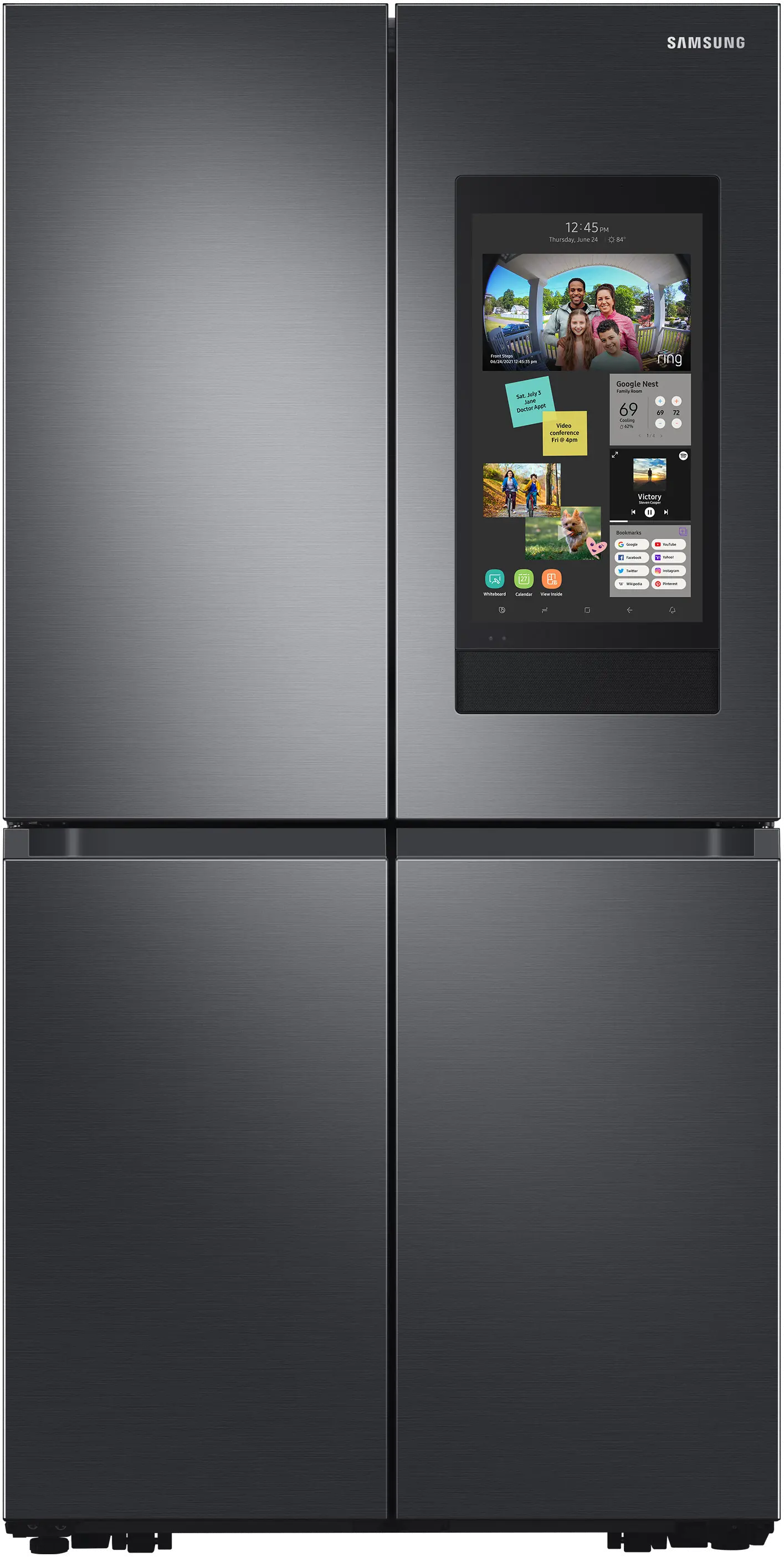 RF23A9771SG Samsung 23 cu ft 4 Door Flex Refrigerator - Counter Depth Stainless Steel-1