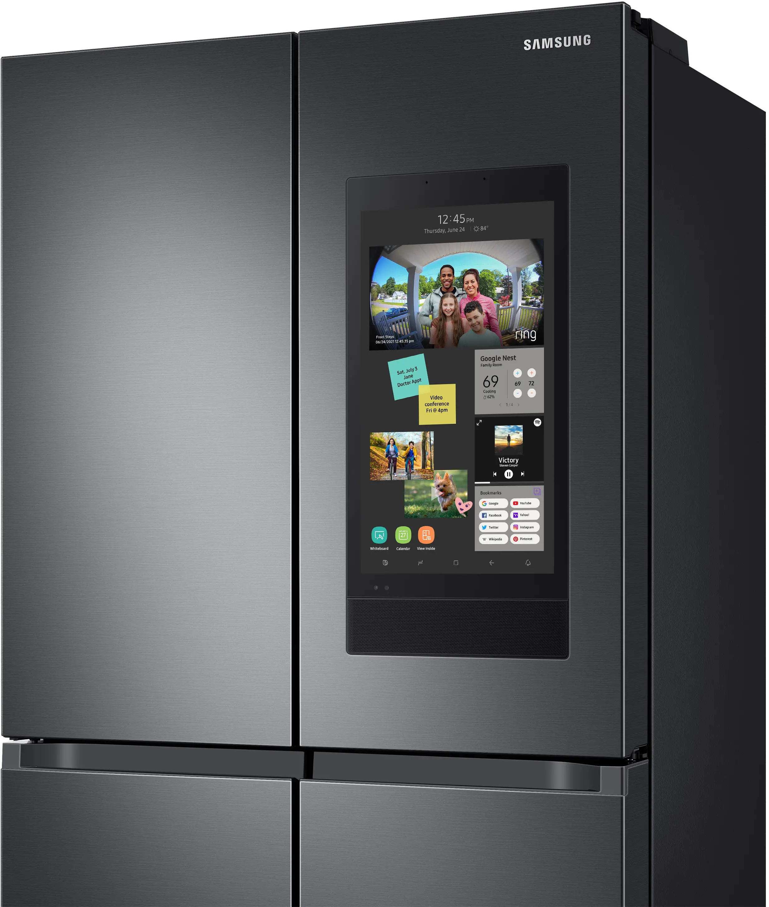 RF23A9771SG Samsung 23 cu ft 4 Door Flex Refrigerator - Counter Depth Stainless Steel-3