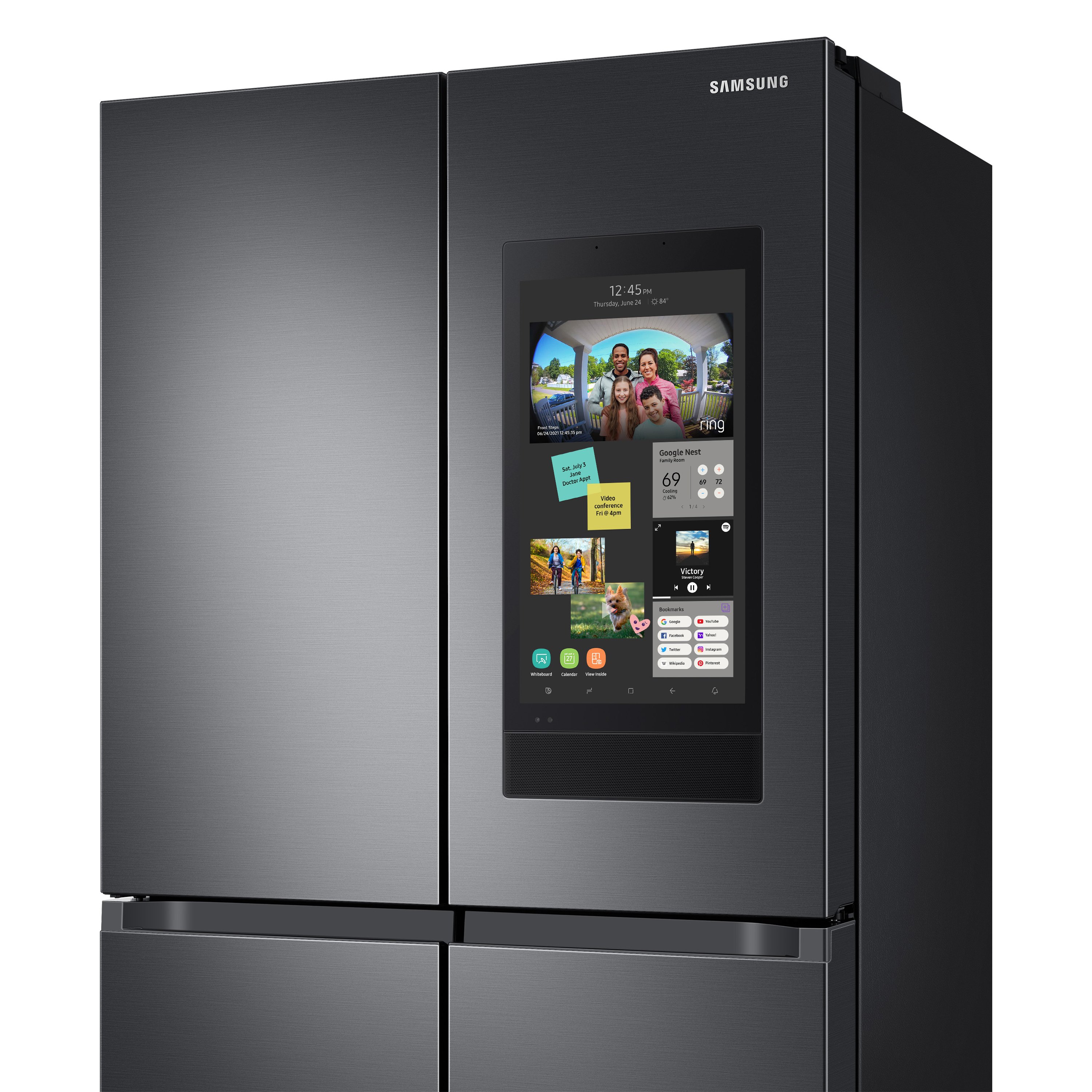 RF23A9771SG Samsung 23 cu ft Counter Depth Flex Refrigerator with Family Hub - 36 W Fingerprint Resistant Stainless Steel-3