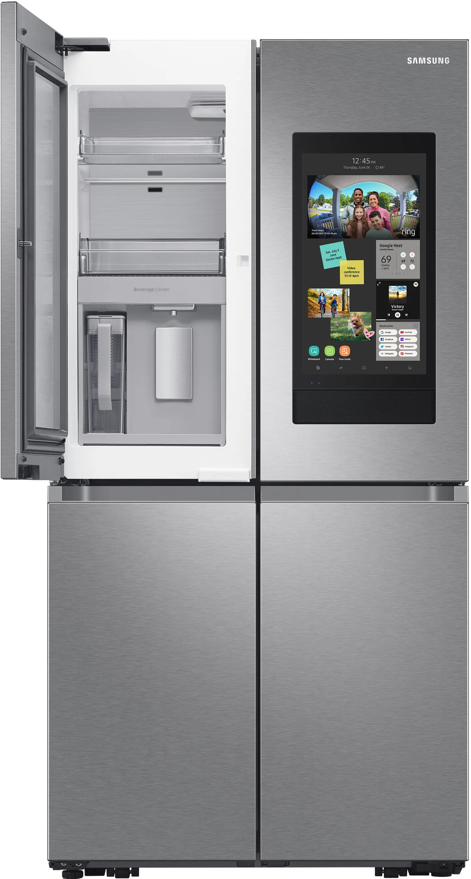RF23A9771SR Samsung 23 cu ft 4 Door Flex Refrigerator - Counter Depth Stainless Steel-4