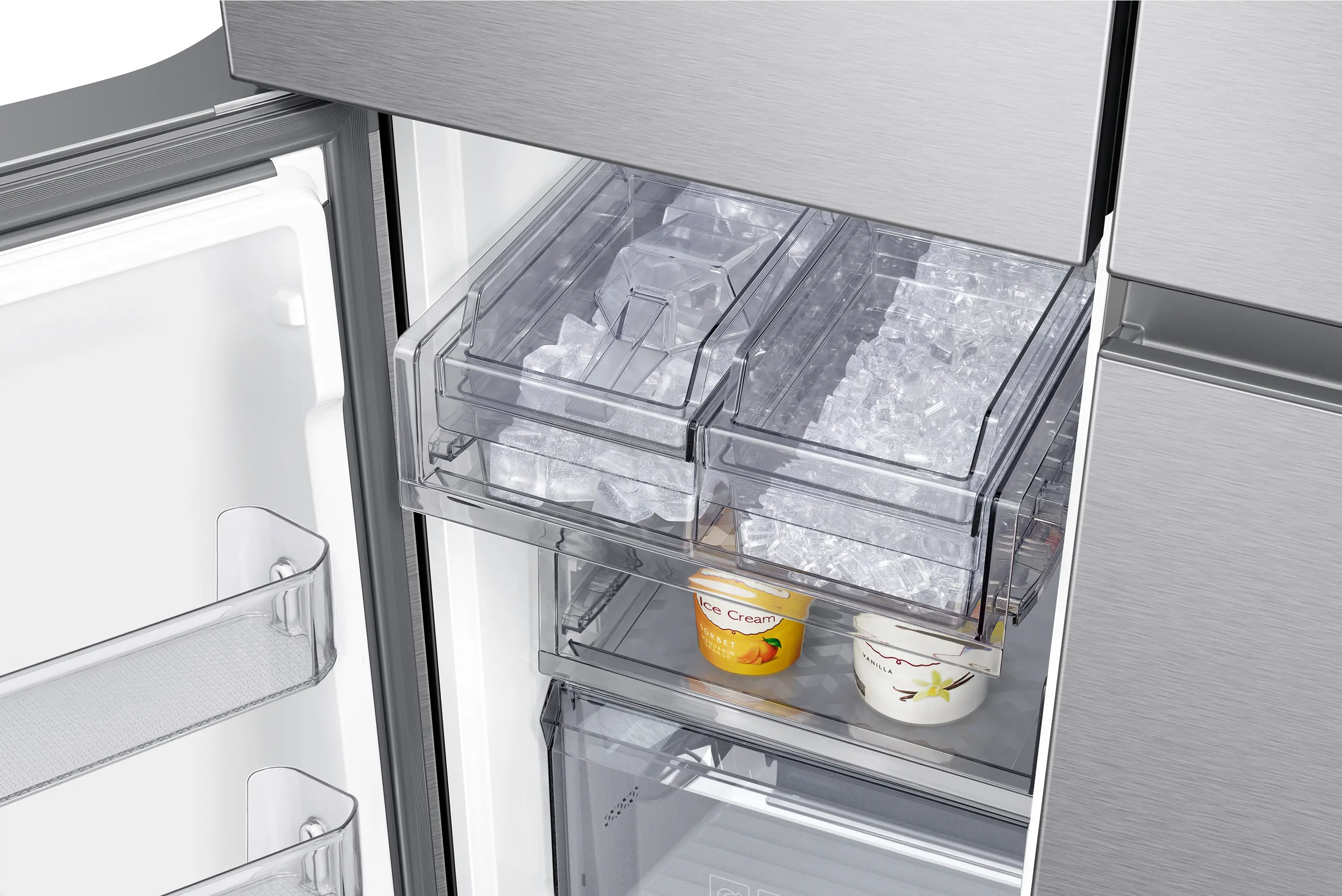 RF23A9771SR Samsung 23 cu ft 4 Door Flex Refrigerator - Counter Depth Stainless Steel-6