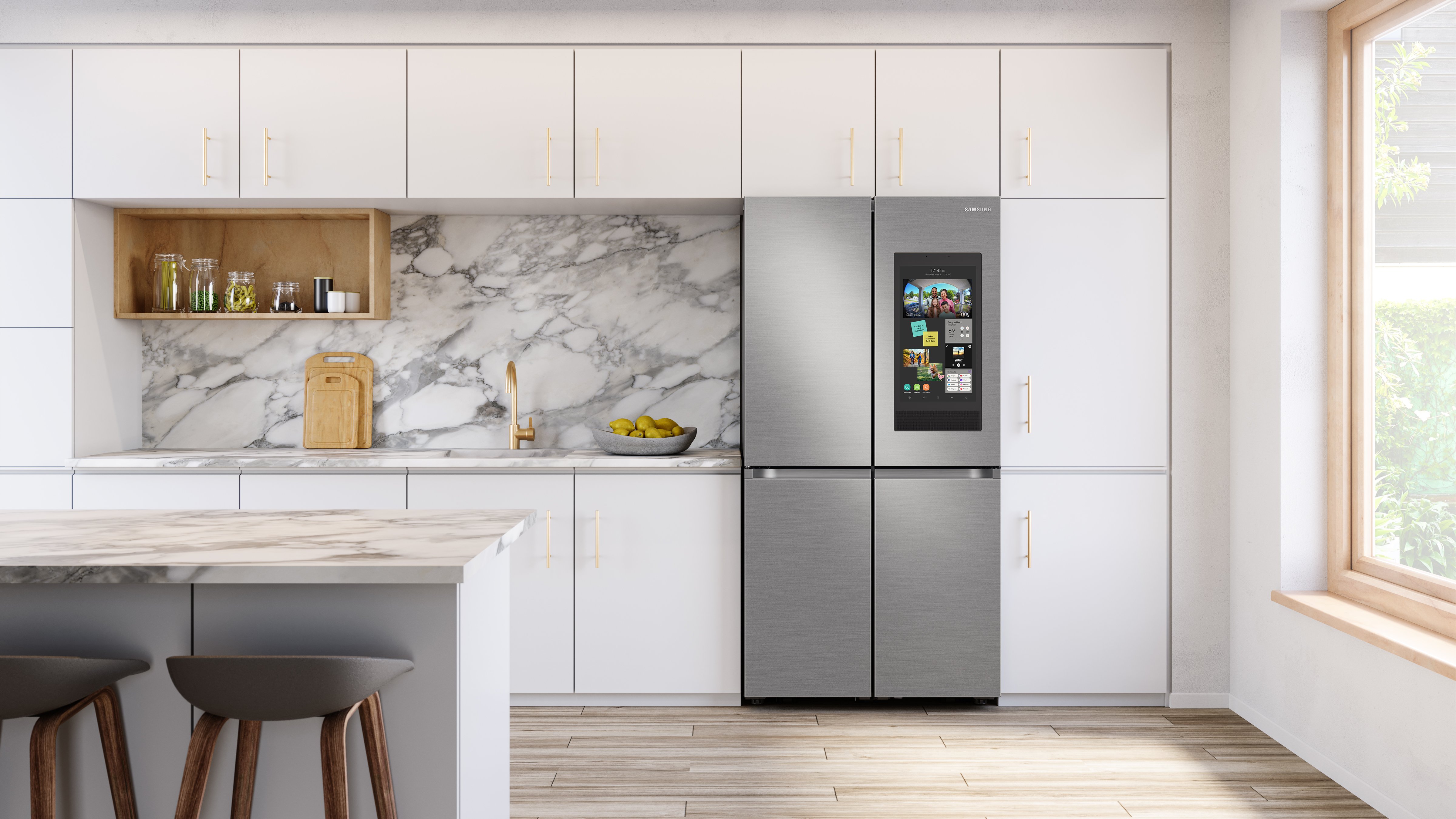 RF23A9771SR Samsung 23 cu ft Counter Depth Flex Refrigerator with Family Hub - 36 W Fingerprint Resistant Stainless Steel-10