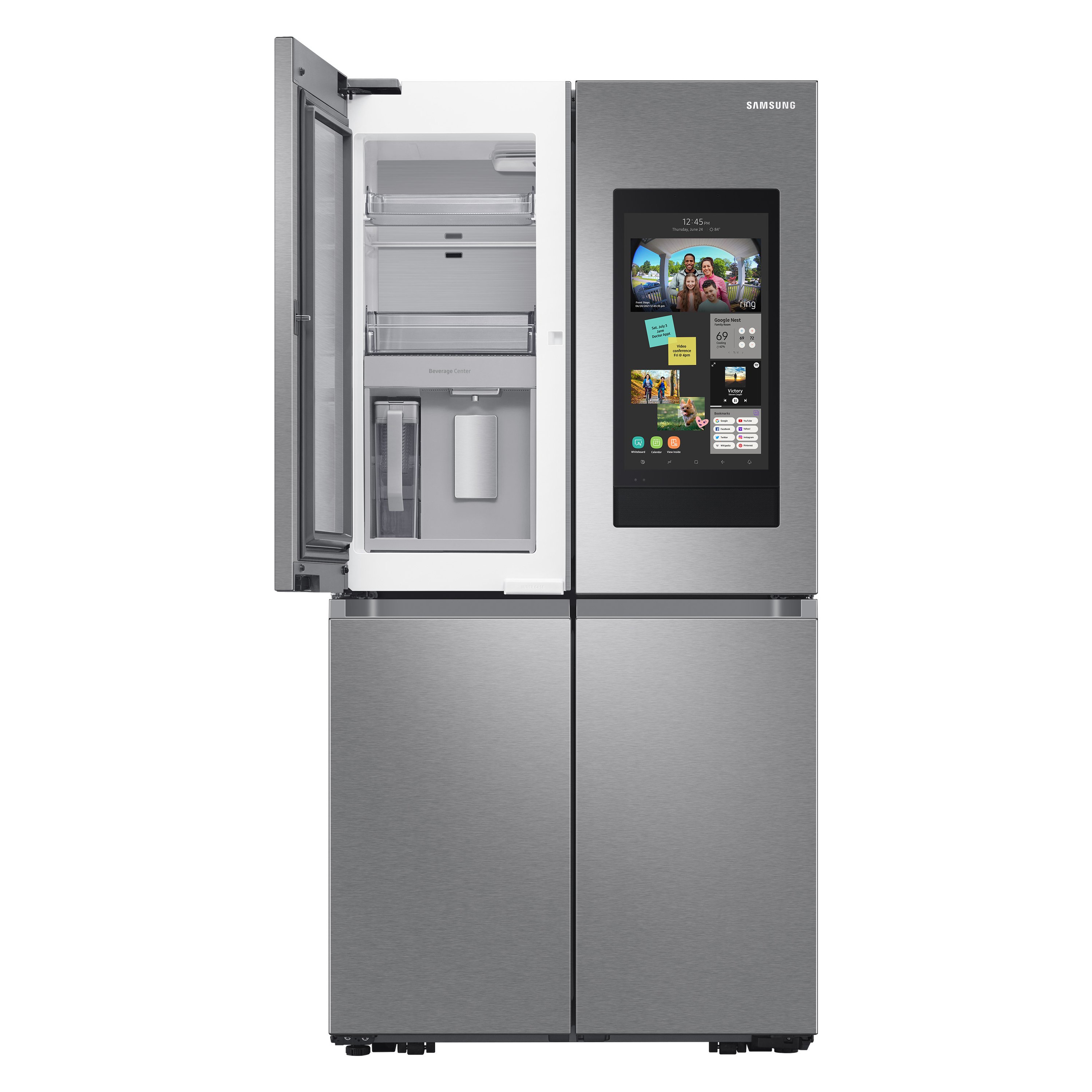 RF23A9771SR Samsung 23 cu ft Counter Depth Flex Refrigerator with Family Hub - 36 W Fingerprint Resistant Stainless Steel-4
