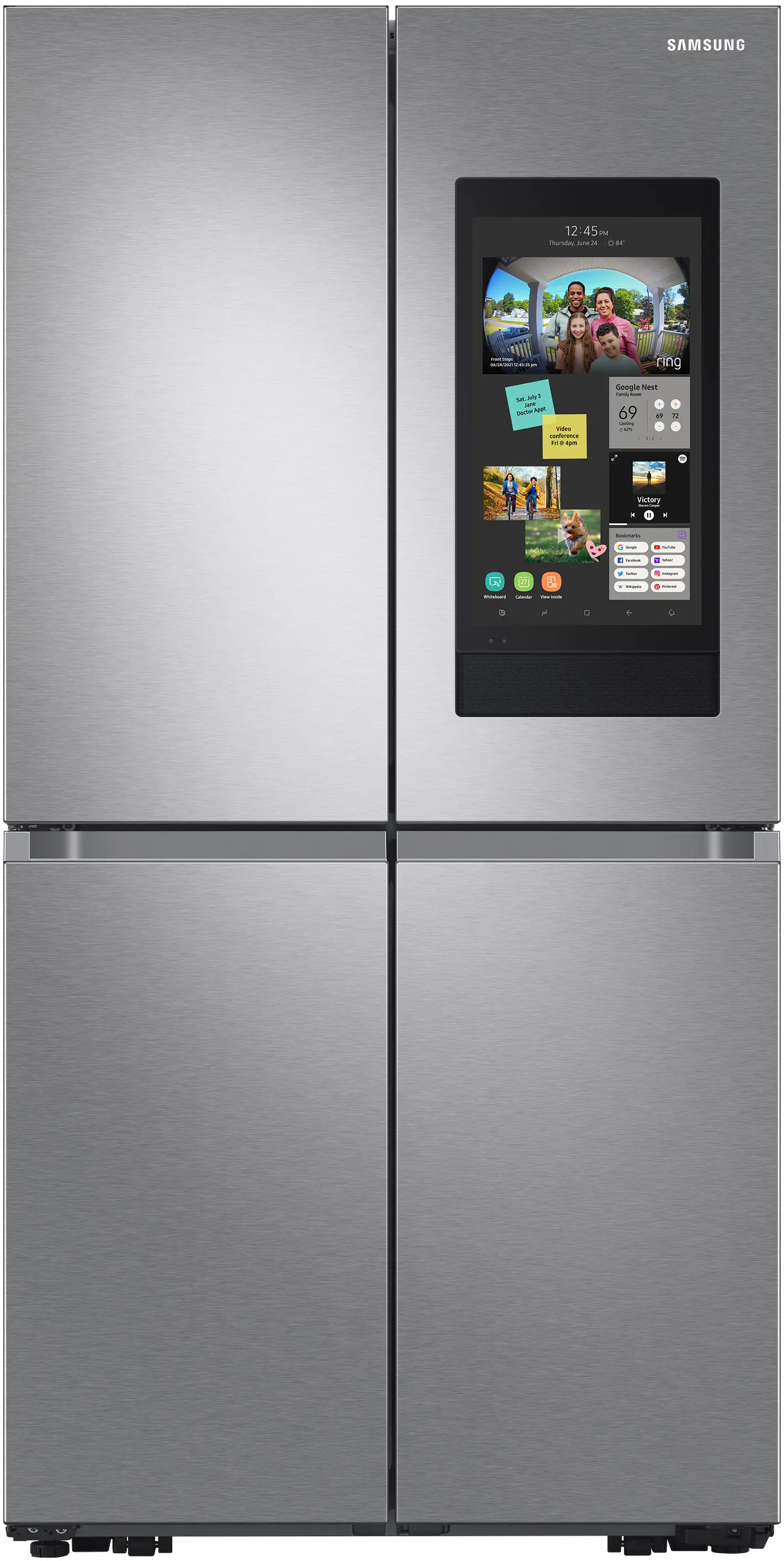 RF29A9771SR Samsung 28.6 cu ft 4 Door Flex Refrigerator - Stainless Steel-1