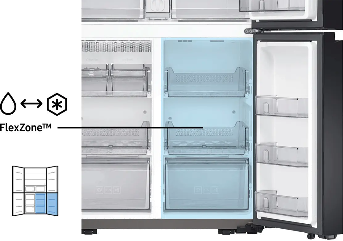 RF29A9771SR Samsung 28.6 cu ft 4 Door Flex Refrigerator - Stainless Steel-12