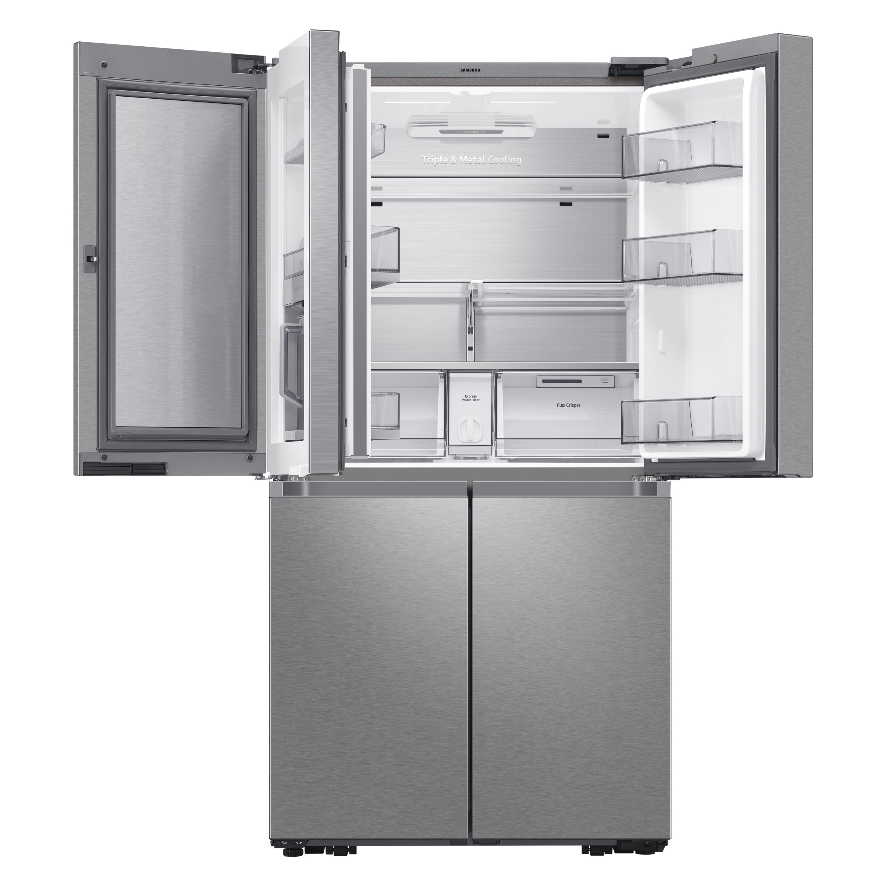 RF29A9671SR Samsung 29.2 cu ft 4-Door Flex Refrigerator with Beverage Center - 36 W Fingerprint Resistant Stainless Steel-3