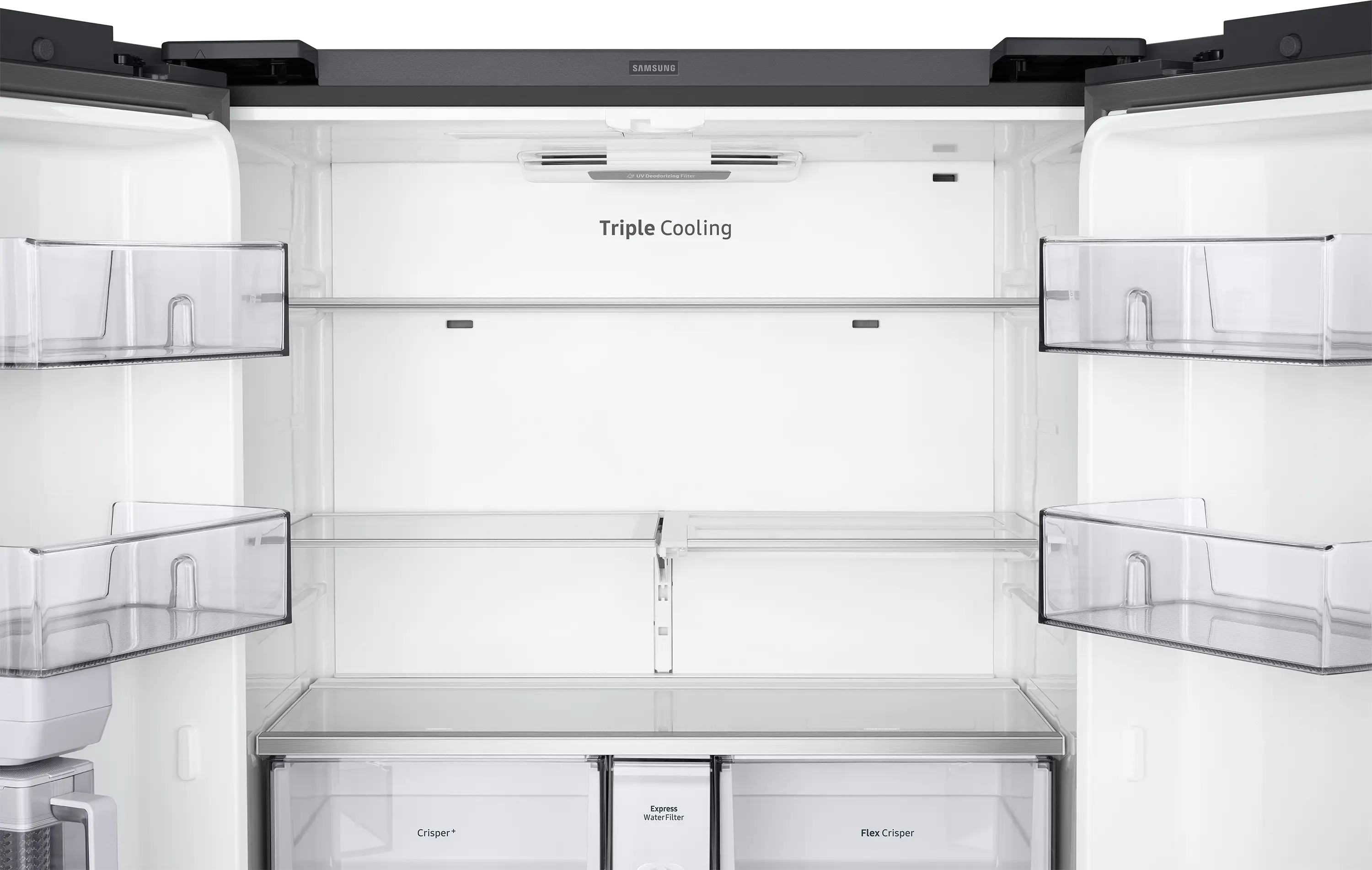 RF23A9071SG Samsung 23 cu ft 4 Door Flex Refrigerator - Counter Depth Black Stainless Steel-9