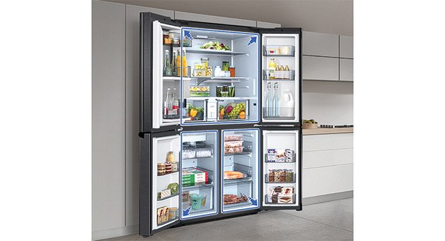 RF29A9071SG Samsung 36 Inch Smart 4-Door Flex Refrigerator - 29.2 cu. ft., Black Stainless Steel-6