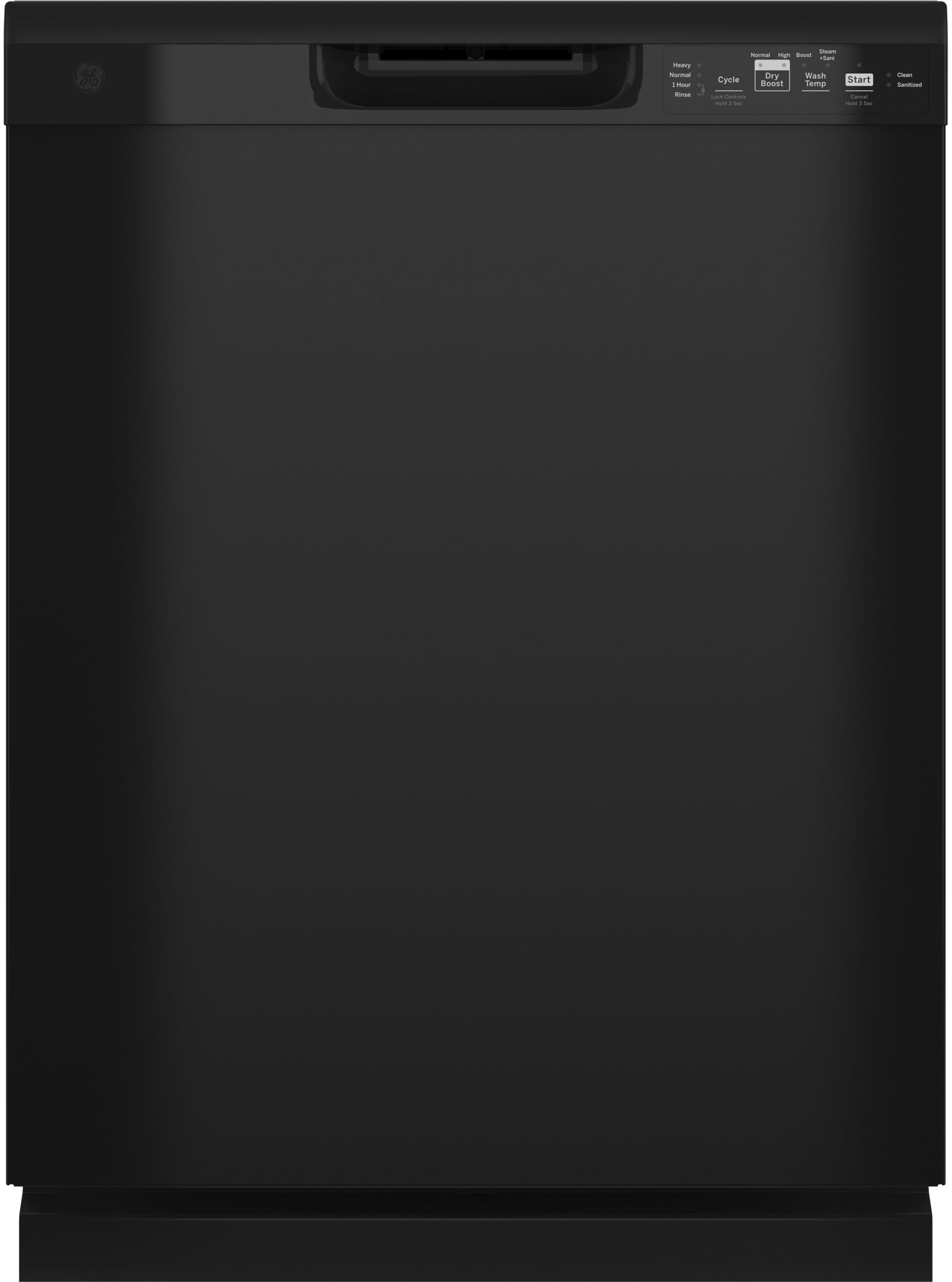 GDF535PGRBB GE Dishwasher with Sanitize Cycle - Black, 24 Inch-1