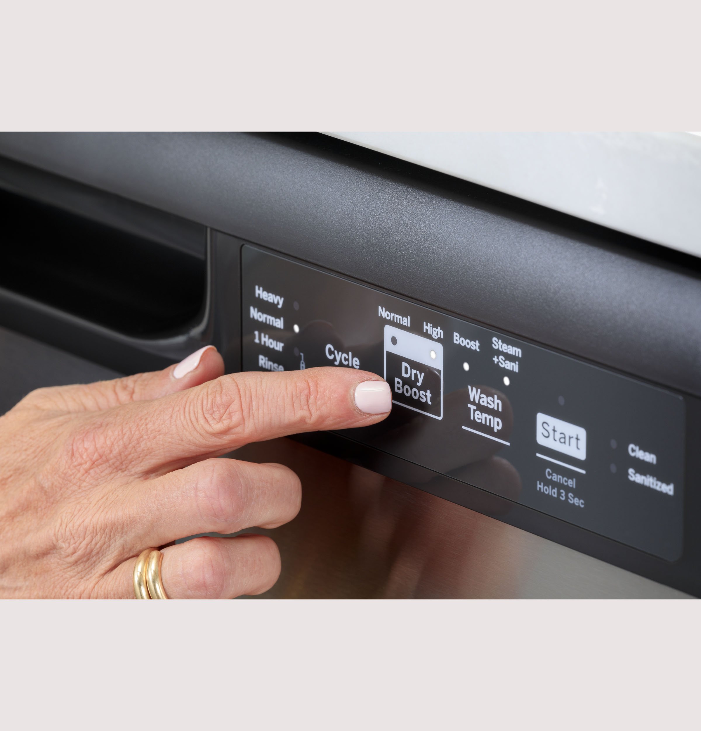 GDF535PGRBB GE Dishwasher with Sanitize Cycle - Black, 24 Inch-3