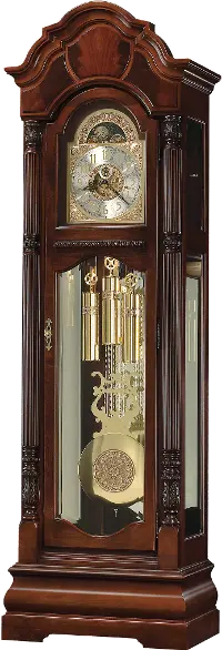 Winterhalder II Windsor Cherry Grandfather Floor Clock