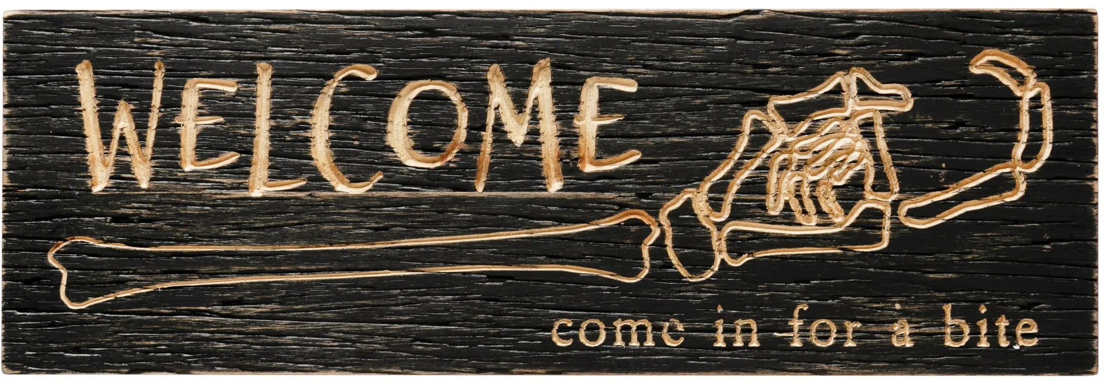 Black Welcome Skeleton Hand Wall Decoration-2