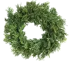 10 Inch Round Green Faux Cedar Wreath Arrangement