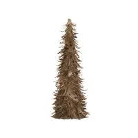 18 Inch Brown Faux Feather Tree