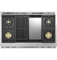 ZDP484NGTSS Monogram 48 Inch Professional Dual Fuel Smart Range with Griddle and Grill - Stainless Steel-2