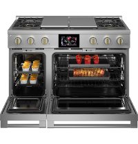ZDP484NGTSS Monogram 48 Inch Professional Dual Fuel Smart Range with Griddle and Grill - Stainless Steel-3