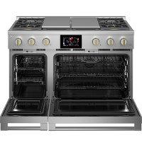 ZDP484NGTSS Monogram 48 Inch Professional Dual Fuel Smart Range with Griddle and Grill - Stainless Steel-6