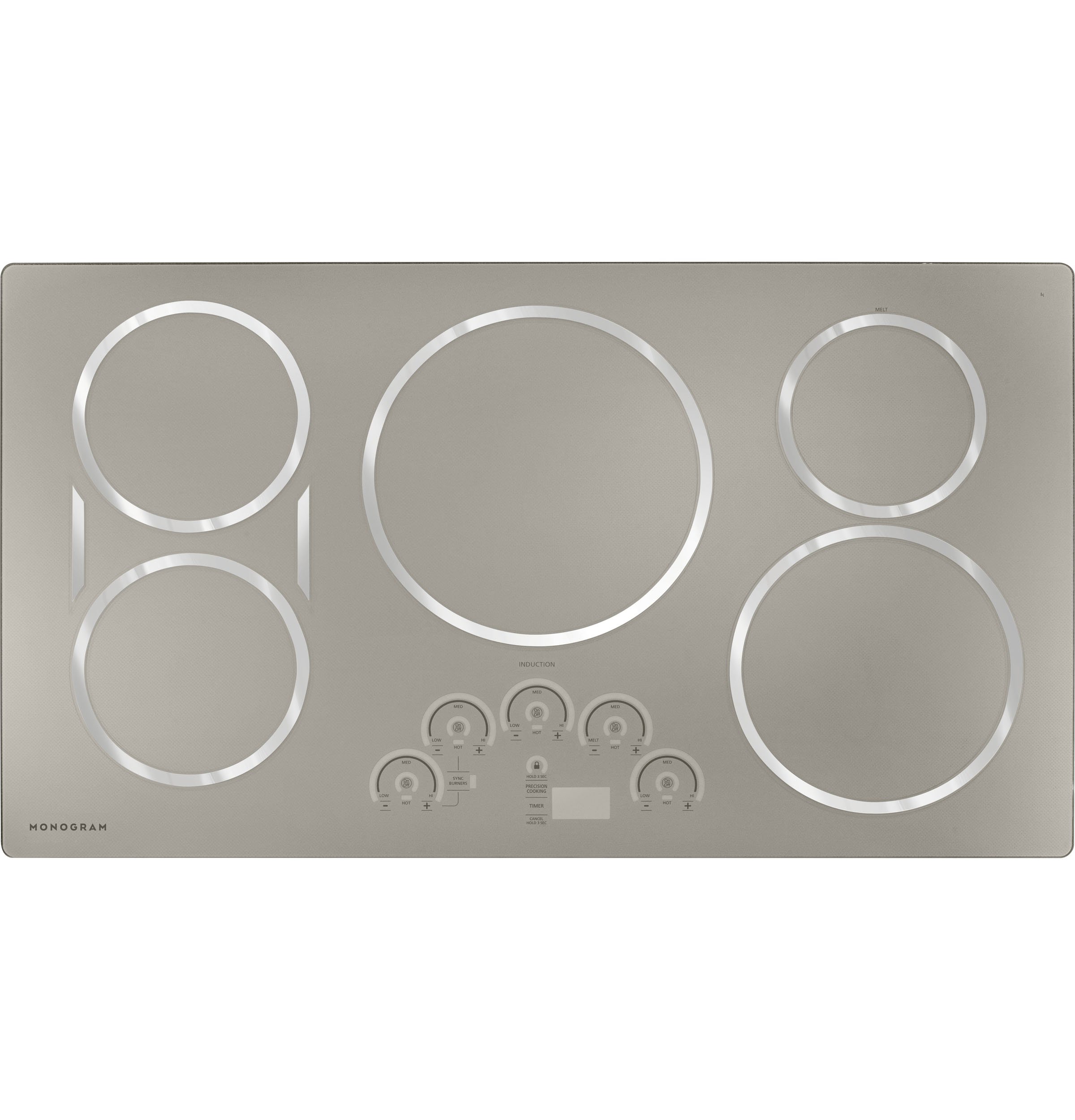 ZHU36RSPSS Monogram 36 Inch Induction Cooktop - Stainless Steel-1