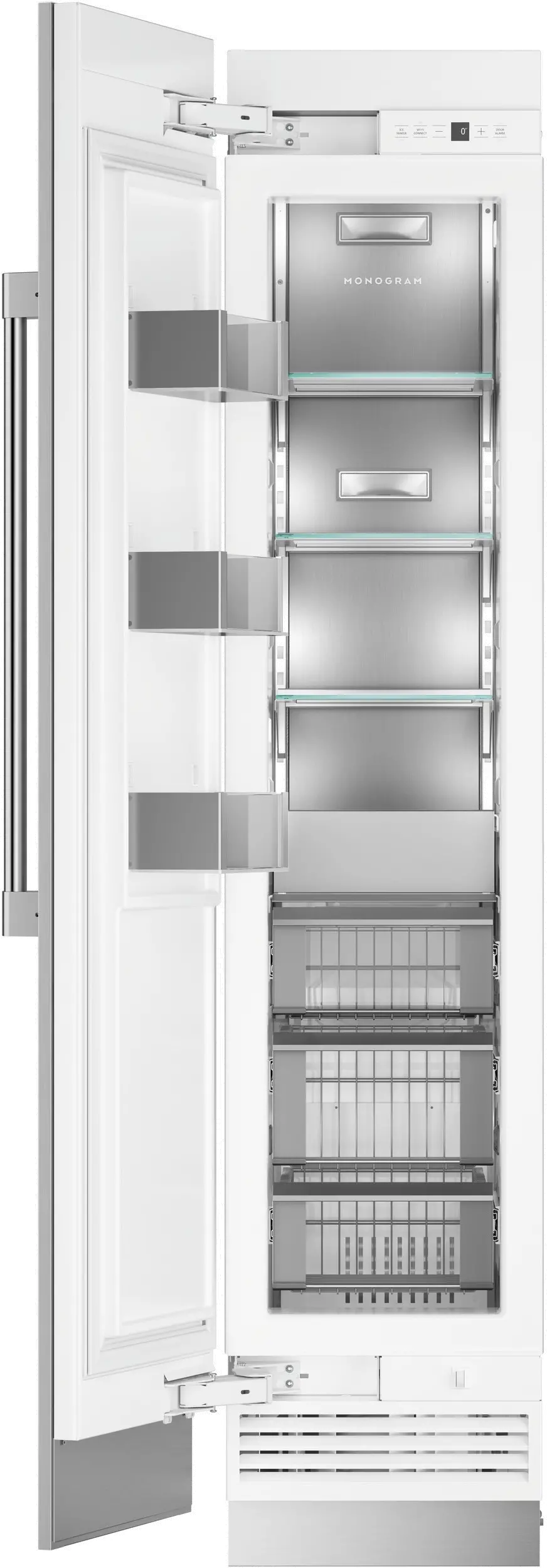 ZIF181NPNII Monogram 18 Inch Column Freezer - 8.3 cu. ft. Panel Ready-2