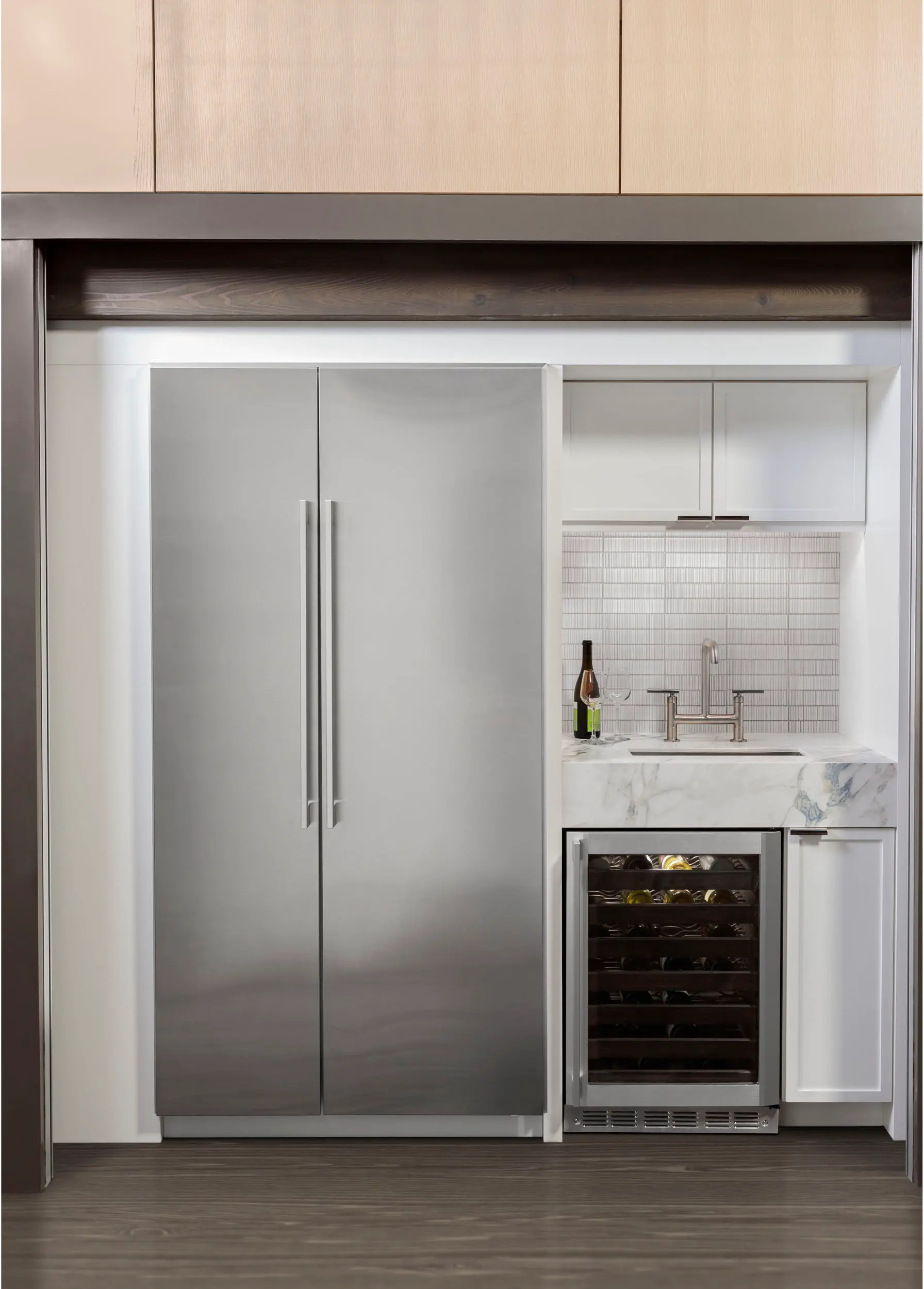 ZIF181NPNII Monogram 18 Inch Column Freezer - 8.3 cu. ft. Panel Ready-3