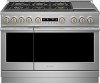 ZGP486NDTSS Monogram 48 Inch Professional Gas Smart Range with 6 Burners and Griddle - Stainless Steel