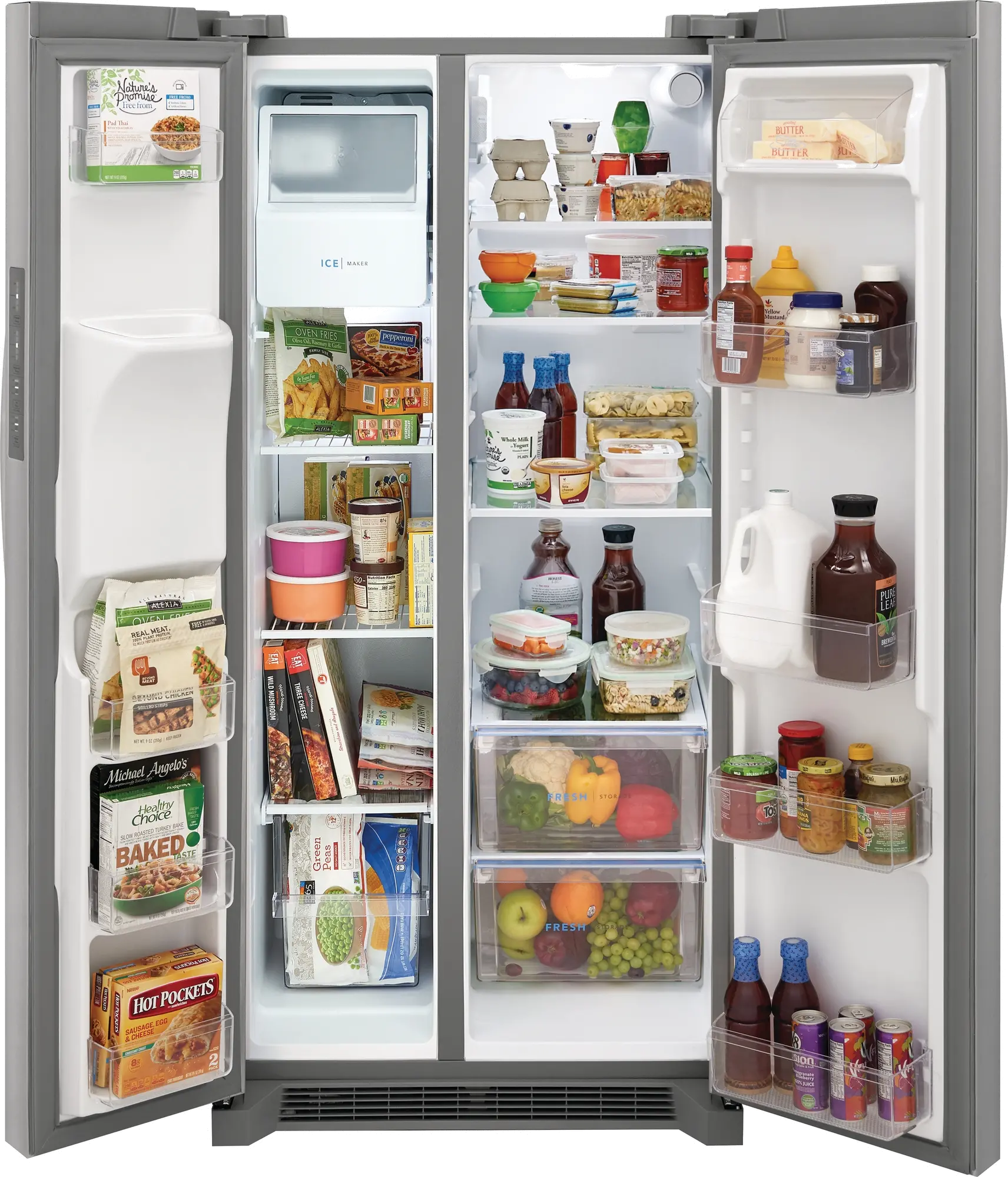 FRSS2323AS Frigidaire 22.3 cu ft Side by Side Refrigerator - 33 W Stainless Steel-2