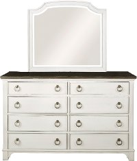 Classic Cottage Whitewash Dresser - Chantilly-1