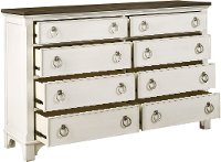 Classic Cottage Whitewash Dresser - Chantilly-2
