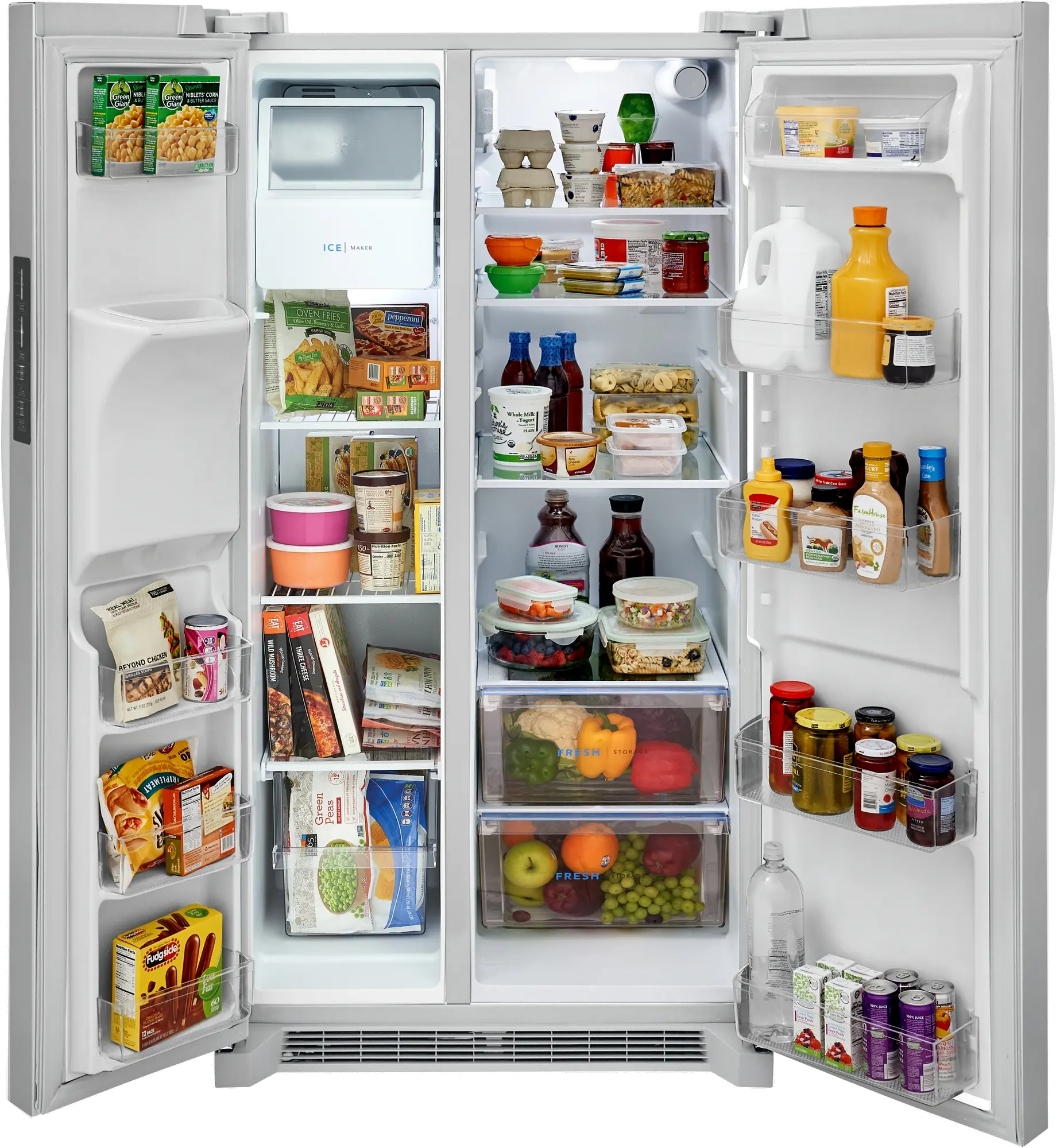 FRSS2623AW Frigidaire 25.6 cu ft Side by Side Refrigerator - White-2