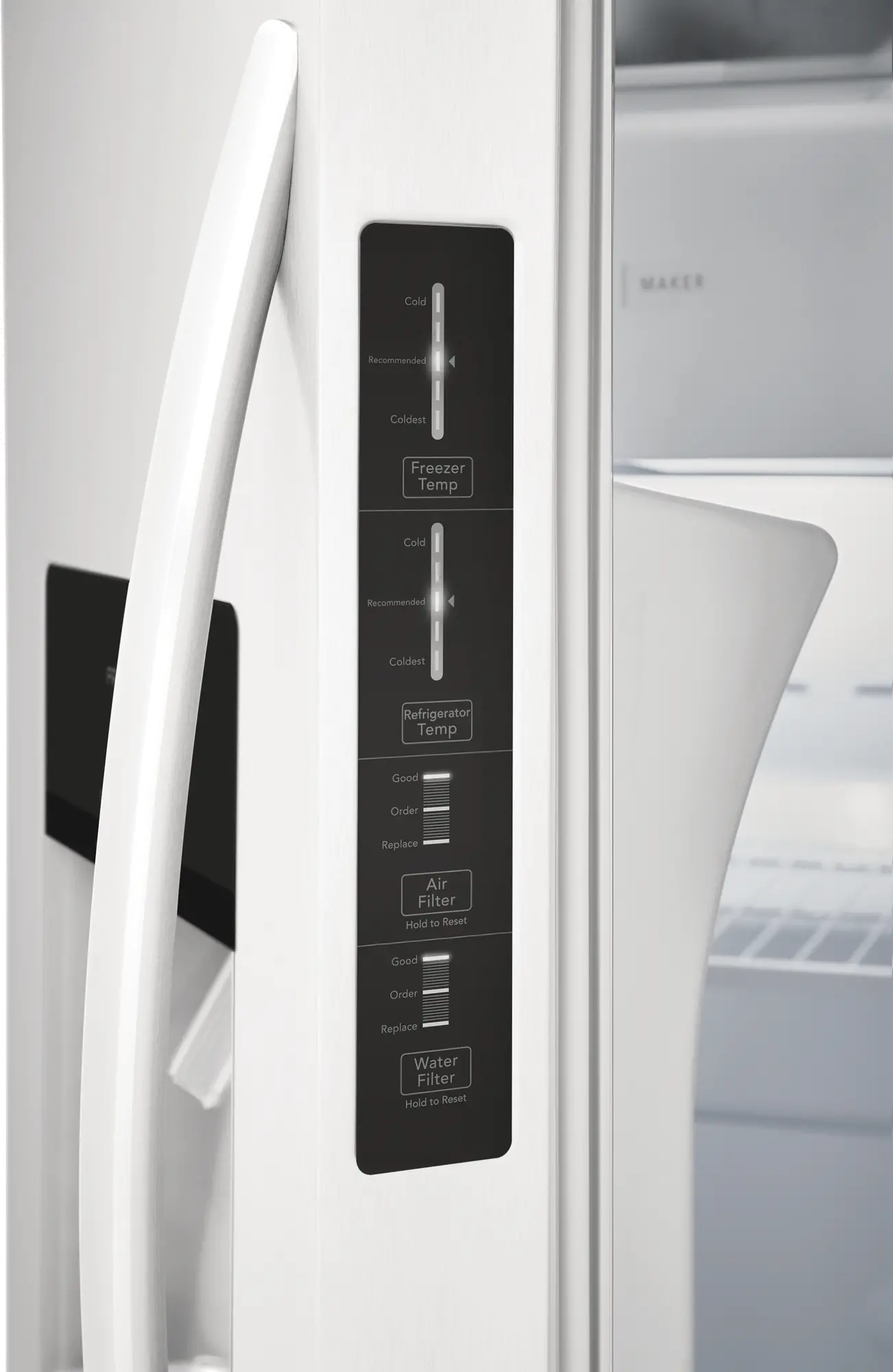 FRSS2623AW Frigidaire 25.6 cu ft Side by Side Refrigerator - White-4