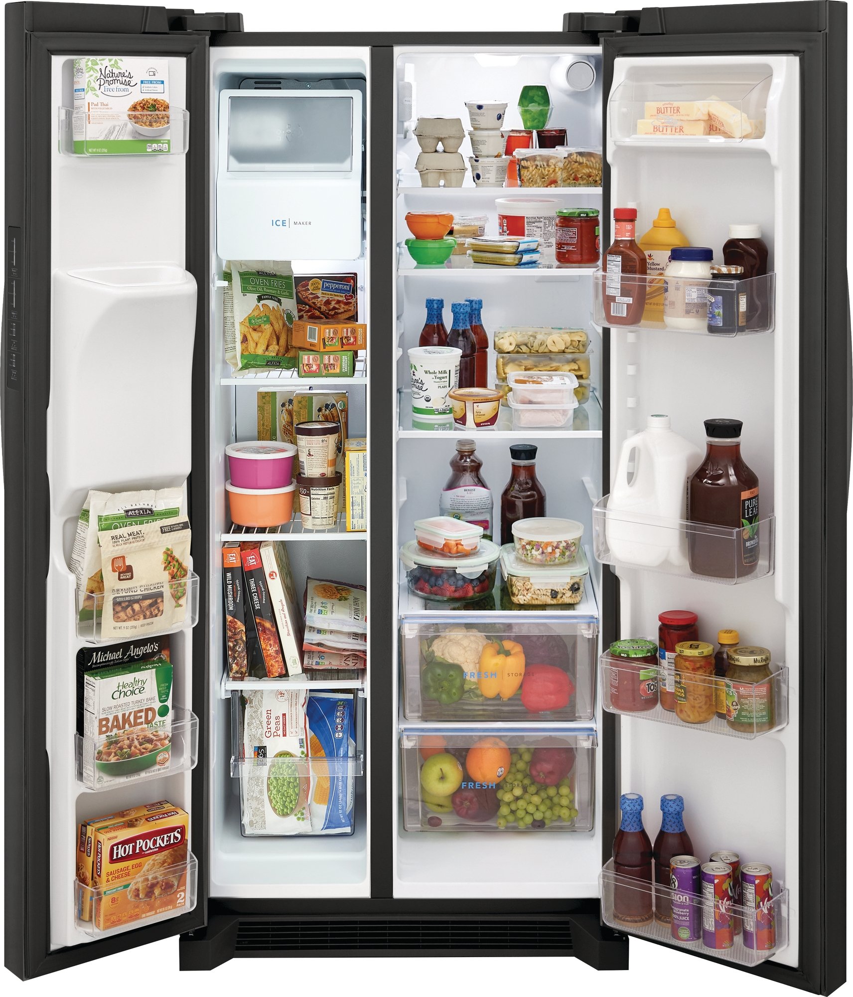 FRSS2323AD Frigidaire Side by Side Refrigerator - 22.3 cu. ft., 33 Inch Black Stainless Steel-2