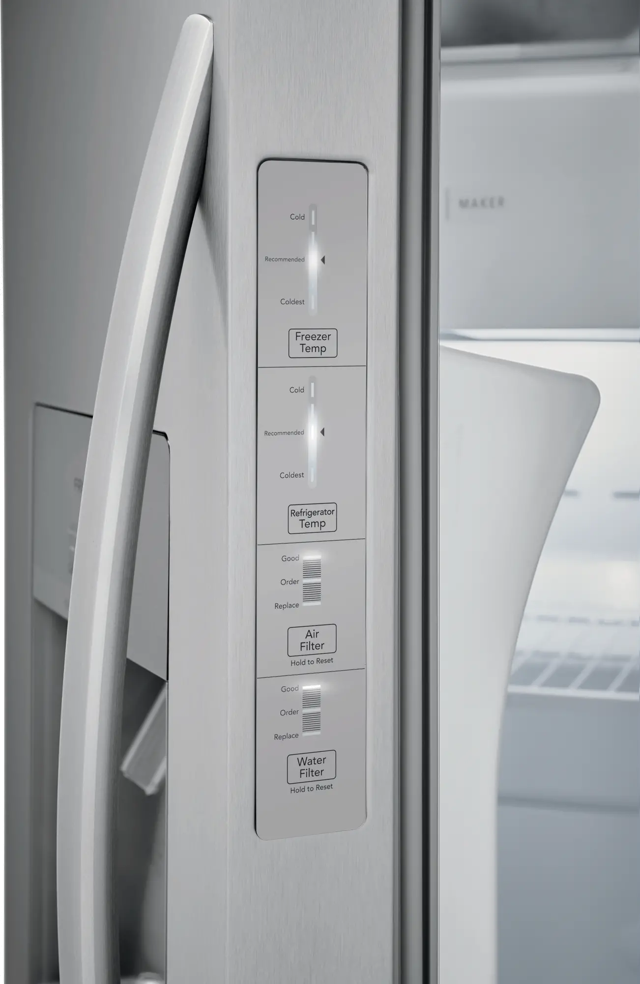 FRSS2623AS Frigidaire 25.6 cu ft Side by Side Refrigerator - Stainless Steel-3