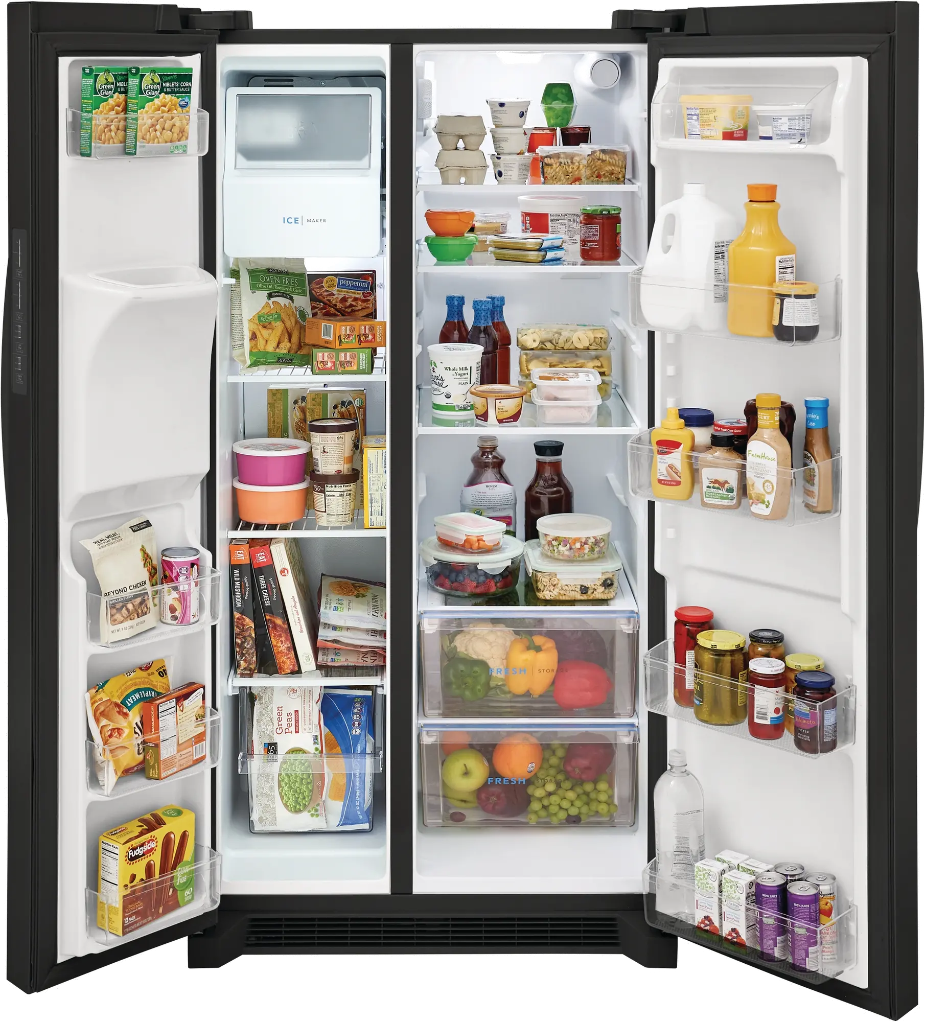 FRSS2623AB Frigidaire 25.6 cu ft Side by Side Refrigerator - Black-2