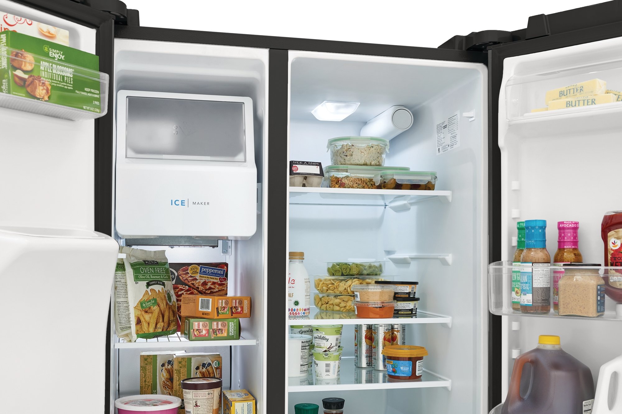 FRSS2623AB Frigidaire 36 Inch Side by Side Refrigerator - 25.6 cu. ft., Black-5
