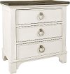Classic Cottage Whitewash Nightstand - Chantilly