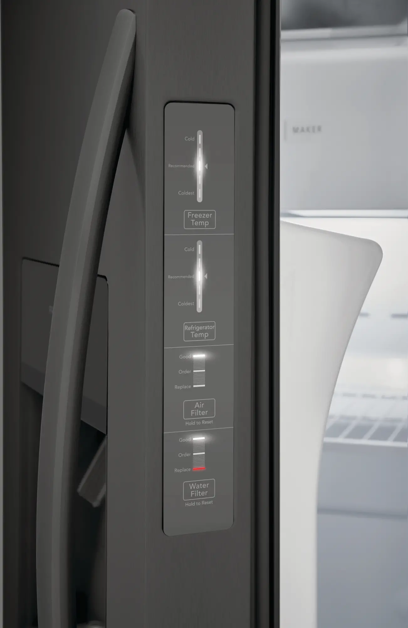 FRSS2623AD Frigidaire 25.6 cu ft Side by Side Refrigerator - Black Stainless Steel-9