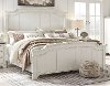 Classic Cottage Whitewash Queen Bed - Chantilly