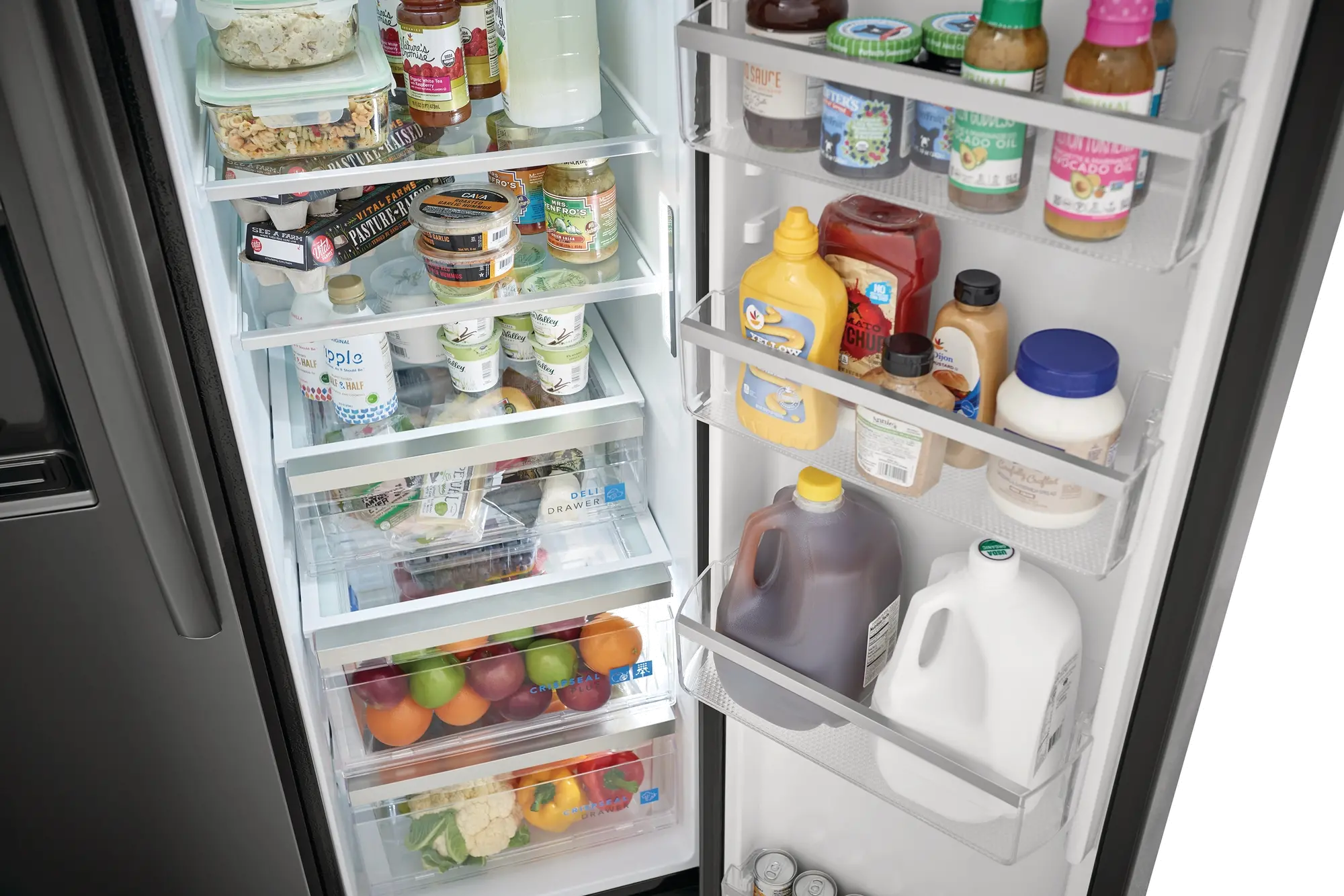 GRSC2352AD Frigidaire Gallery 22.3 cu ft Side by Side Refrigerator - Counter Depth Black Stainless Steel-2