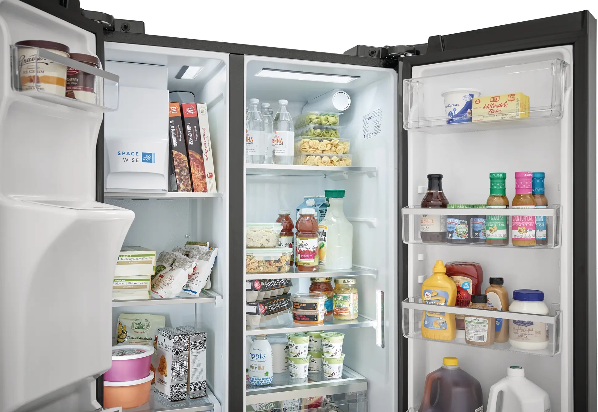 GRSC2352AD Frigidaire Gallery 22.3 cu ft Side by Side Refrigerator - Counter Depth Black Stainless Steel-3