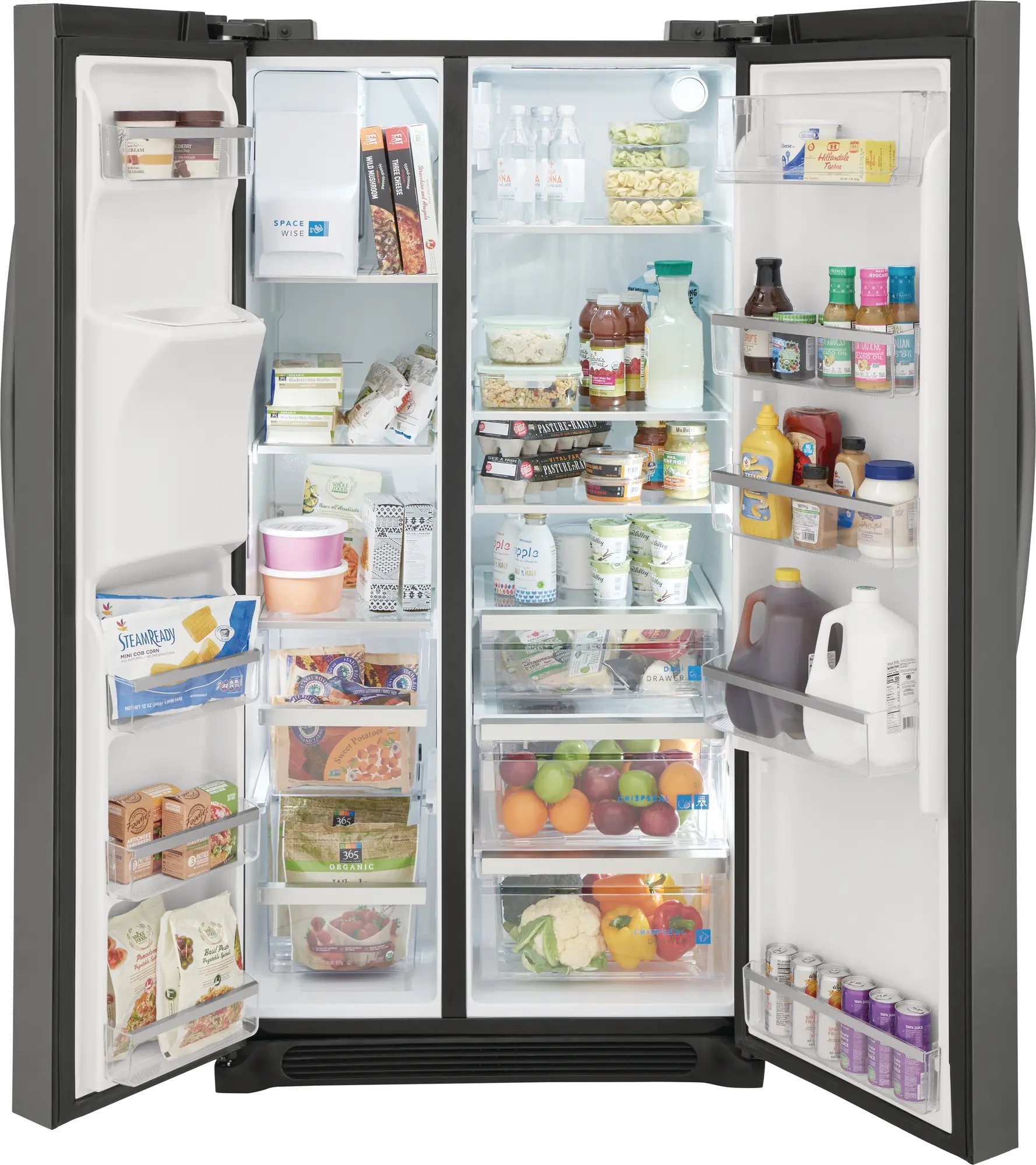 GRSC2352AD Frigidaire Gallery 22.3 cu ft Side by Side Refrigerator - Counter Depth Black Stainless Steel-6