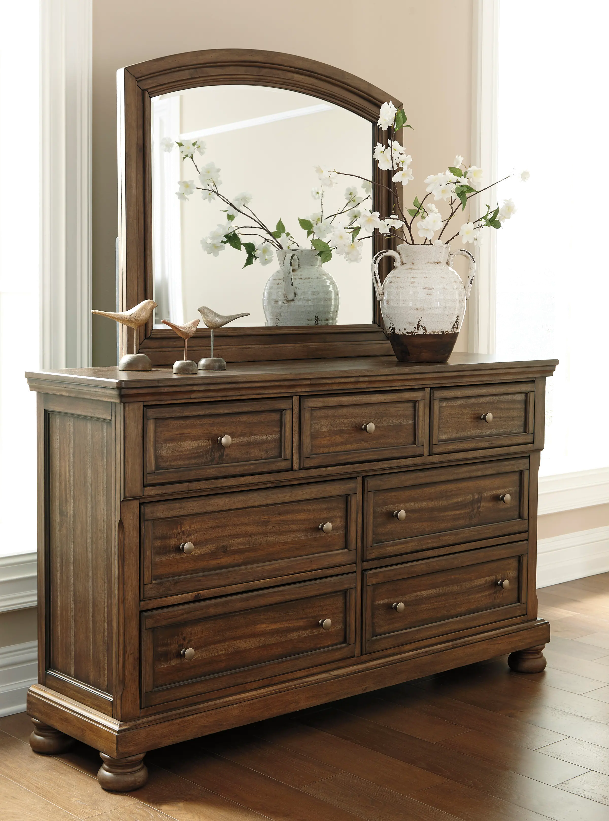 Branburry Tobacco Brown Dresser-1