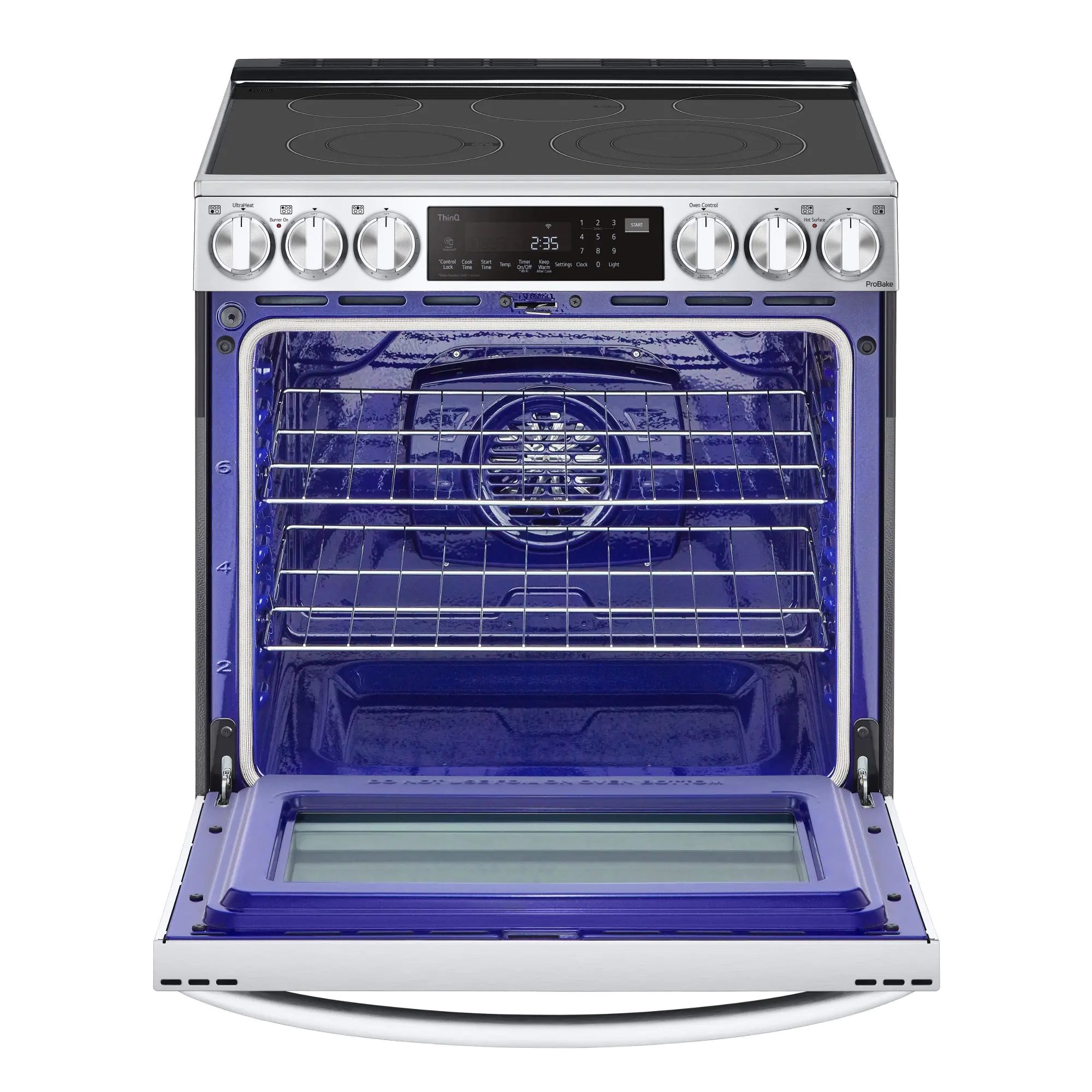 LSEL6335F LG 30 Inch Smart Electric Range with InstaView Window - 6.3 cu. ft., Stainless Steel-2
