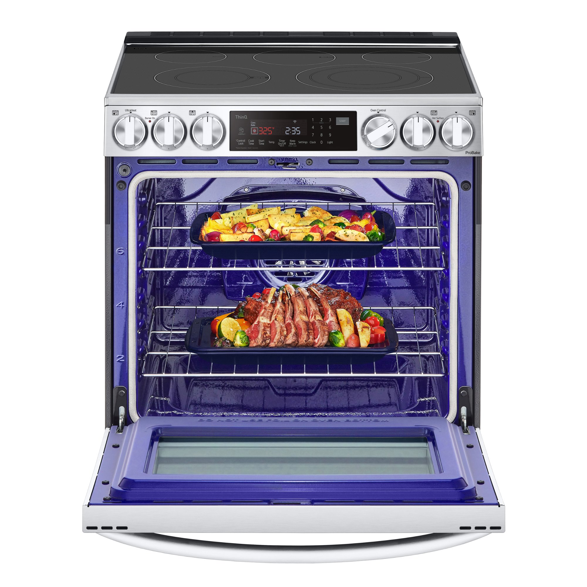 LSEL6335F LG 30 Inch Smart Electric Range with InstaView Window - 6.3 cu. ft., Stainless Steel-3