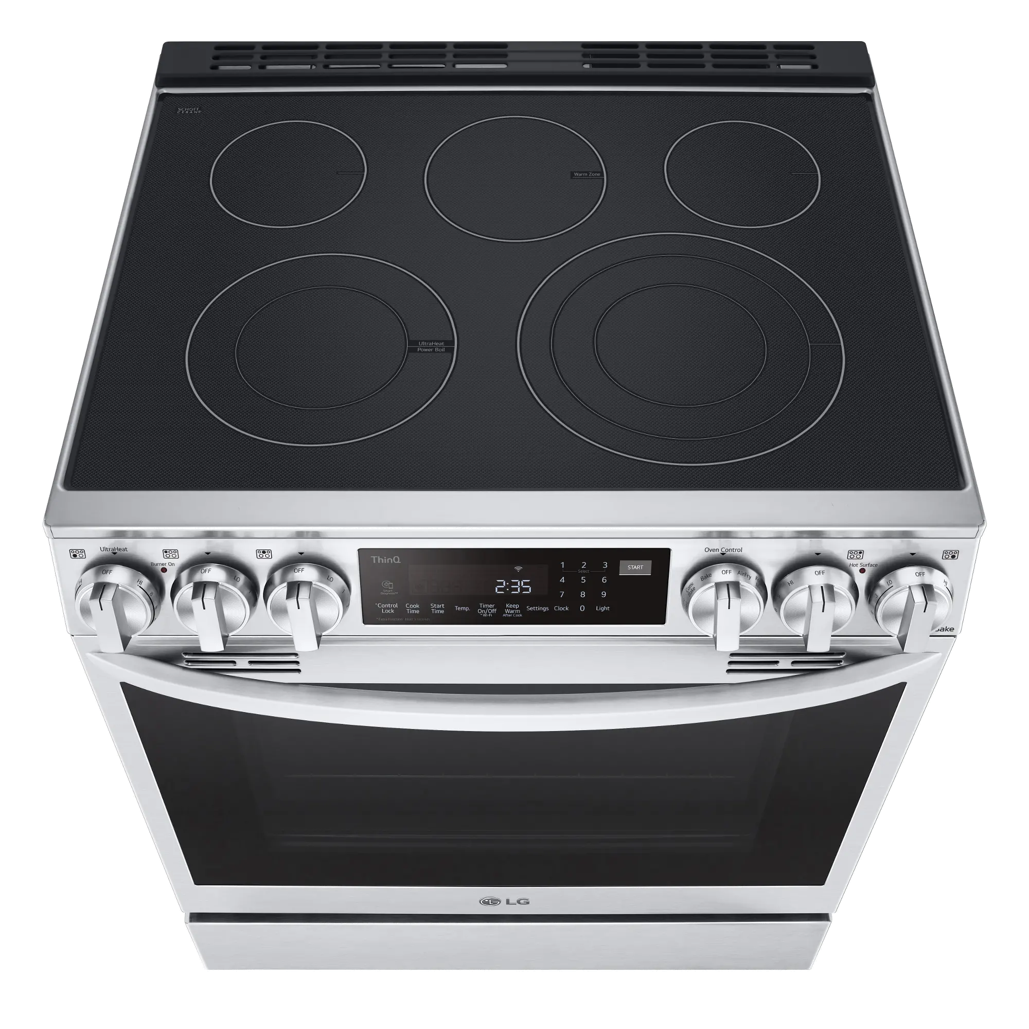 LSEL6335F LG 30 Inch Smart Electric Range with InstaView Window - 6.3 cu. ft., Stainless Steel-4