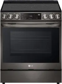 LSEL6335D LG 30 Inch Smart Electric Range with InstaView Window - 6.3 cu. ft., Black Stainless Steel