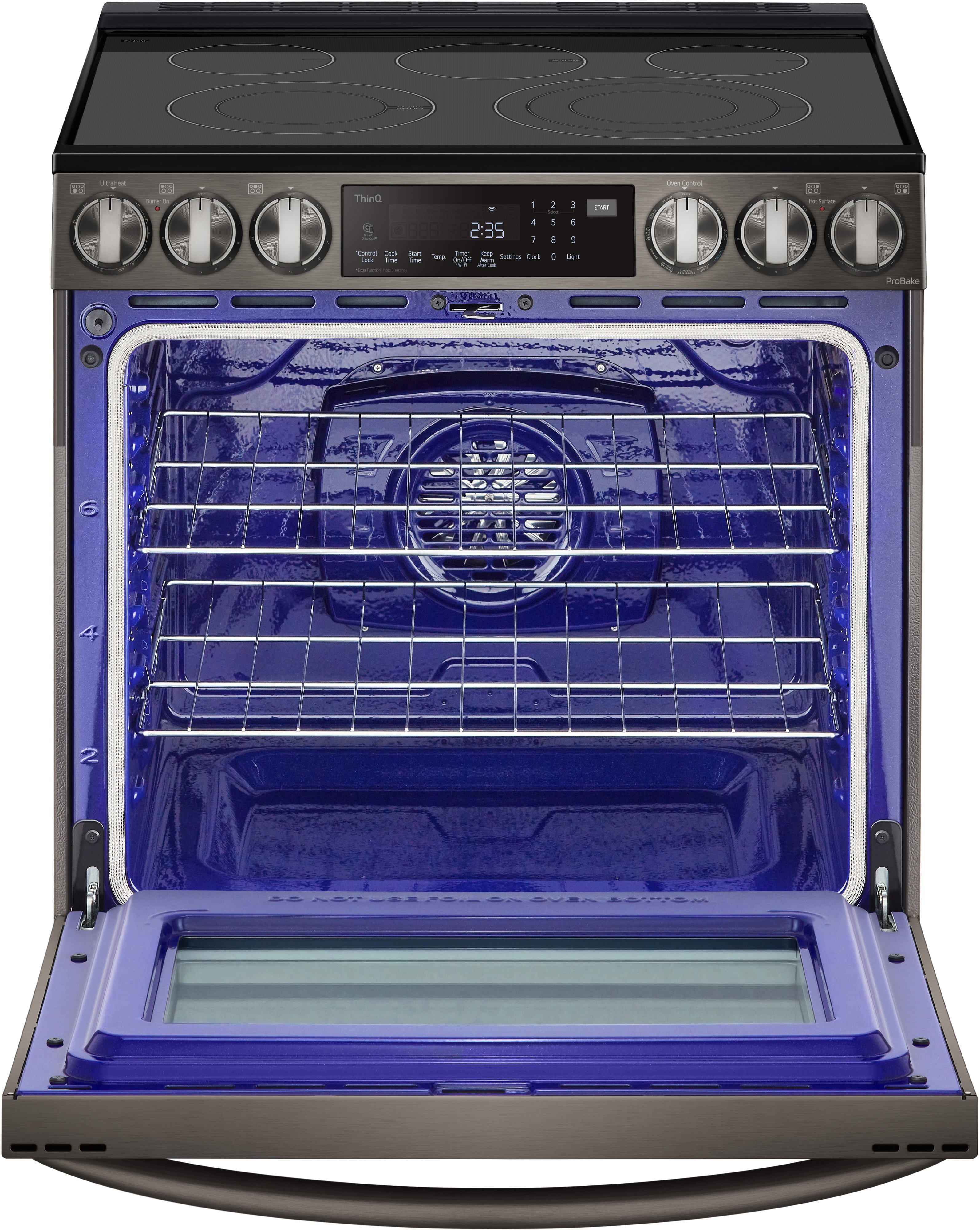 LSEL6335D LG 30 Inch Smart Electric Range with InstaView Window - 6.3 cu. ft., Black Stainless Steel-2