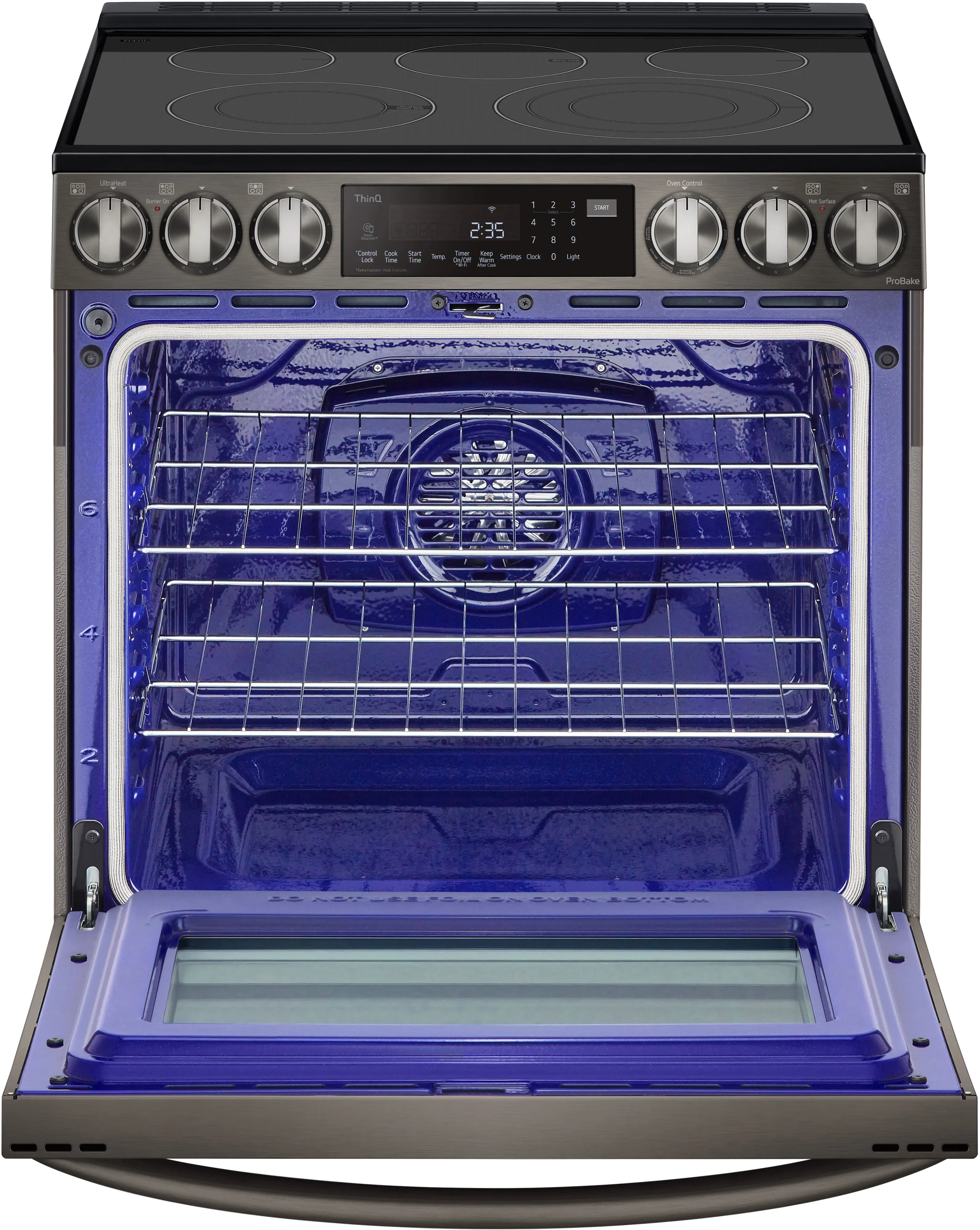 LSEL6335D LG 30 Inch Smart Electric Range with InstaView Window - 6.3 cu. ft., Black Stainless Steel-2